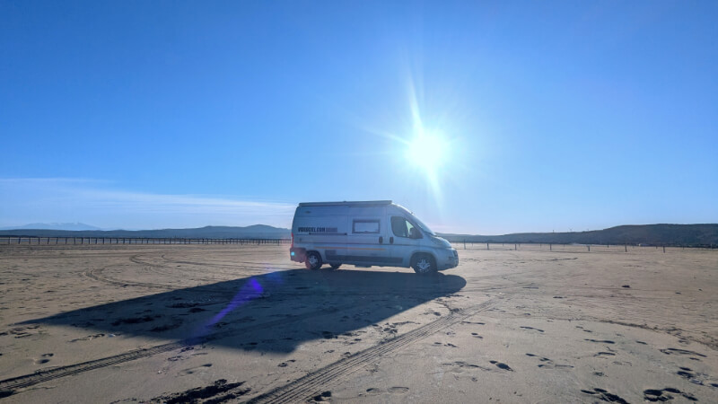 Autonomie totale pour la captation de la coupe du monde de vitesse en planche à voile